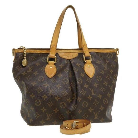 LOUIS VUITTON Monogram Palermo PM Tote Bag - Picture 1 of 12